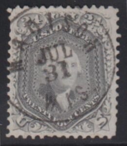 US Classics #78b Used VF Gray S-O-N Madison, Wis CDS few perf flaws - still beautiful Cat Value: 450