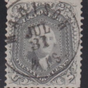 US Classics #78b Used VF Gray S-O-N Madison, Wis CDS few perf flaws - still beautiful Cat Value: 450