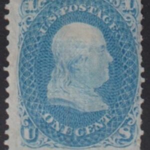 US Classics #92 Hinged AVE - F Fresh OG Cat Value: 3000