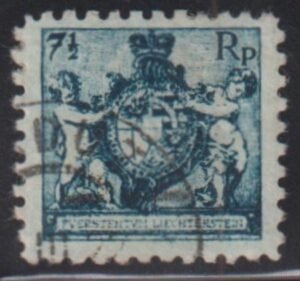 Liechtenstein #58a  Zum 49a Used F - VF Perf 9 1/2 Signed Rupp 23 Sc Cat Value: $1050 SF1500