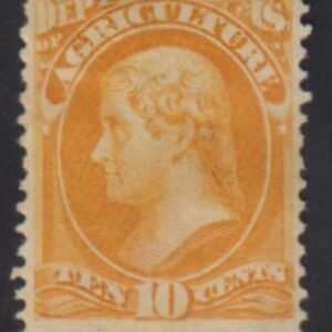 US Officials #O6 Hinged Mint F - VF Slightly Disturbed OG - Rich color Fresh Cat Value: $450