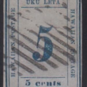 US Possessions - Hawaii #21 Used Mint F - VF + Very Faint pressed crease Plate 9-A Type pos 2 Cat Value: $700