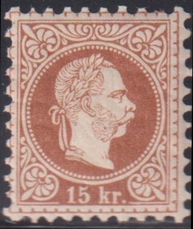 INV-32347itExt Austria #38f NH F - VF Fine print., perf 9 1/2, Deep chestnut brown, Scarce! Cat Value: $42.50