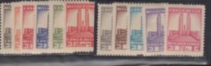 Belgium  #173-83 LH Mint F - VF Cat Value: $20