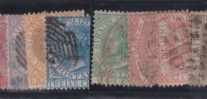Straights Settlements 1867 #10-18 Used  SG 11-19 L254 Some Faults Cat Value: $225