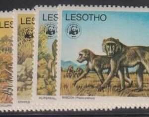 Lesotho #228-32 NH Mint VF Yv 330-4 E70 WWF Cat Value: $56.50