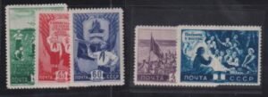 Russia #1284-8 LH Mint F - VF Cat Value: $247.50