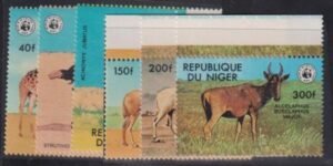 Niger #447-62 NH VF WWF Cat Value: $32.60