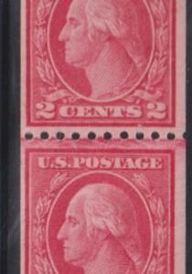 US Washington - Franklin #487 NH Mint F - VF Line pair - Fresh! Cat Value: $275