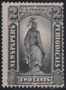 US Newspaper Stamps #PR9 Mint AVE - F No gum Cat Value: $140