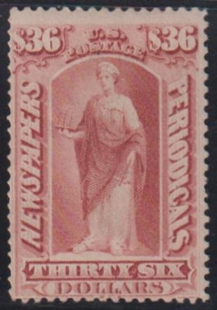 INV-32723itExt_a5aae388-8d0f-4905-a5a9-62220b266bcf US Newspaper Stamps #PR77 Mint F Fresh OG, Reperfed Left Cat Value: $850