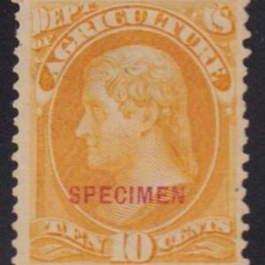 US Officials #O5s Mint  F - VF Specimen Overprint No gum as issued Cat Value: $400