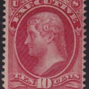 US Officials #O14 Mint  F - VF Regummed - Bright Color Cat Value: $600 as no gum