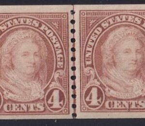 US Modern #601 NH  VF Line pair - Surprisingly Tough Nice! Cat Value: $55