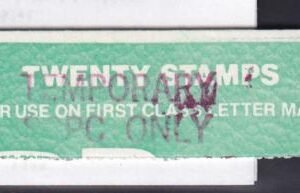 US Booklets #BK143variety  Ft Lauderdale provisional Vending booklet. Upper half of bisected vending booklet