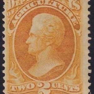 US Officials #O2 Mint Hinged  F - VF Disturbed OG at top Cat Value: $275