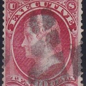 US Officials #O14 Used  F small sealed invisible tear Cat Value: $1000