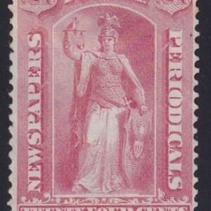 US Newspaper Stamps #PR41 Mint  F - VF No Gum as issued - Slight thin at top PSE Cert Cat Value: $2250