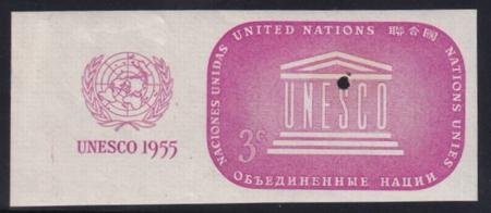 U.N. #33 Mint NH  XF Imperf punched Specimen