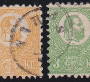 Hungary #1, 2 Used  AVE - F Small Thin on each Cat Value: $860