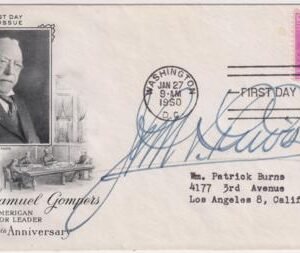 US 988 FDC signed by John L. Lewis, Labor Leader