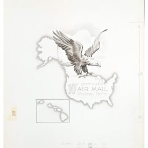 US Artmaster Scott C72 1968 Domestic 10c Air Mail Postal Rate Cachet Artwork