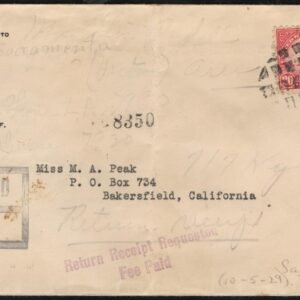 California, Sacramento 698 on Fancy Cancel Cover, Oval