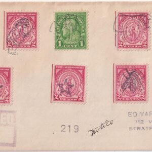 US 1930 Connecticut, Plantsville Cover, 9 Fancy Cancels -Fly, Indian, Wagon, Indian on Horseback