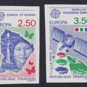 France 2696 - 2697 Imperf Europa set,  Butterflies