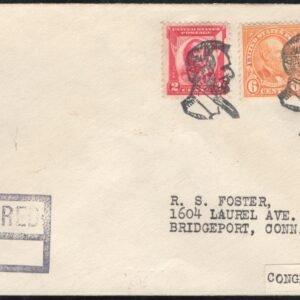 US Illinois, Congerville 638, 641, 690 Fancy Cancel Cover, Lincoln Bust