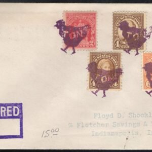 US Illinois, Henton 632, 636, 638, 680 Fancy Cancel Cover