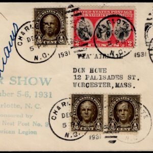 US 1931 Air Show Cover Signed BY Aviator Al Williams & J.J. Grady