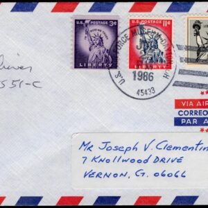 US 1986  Airmail Cover Signed by Pilot & NASA Astronaut, Loren Shriver