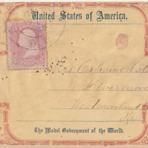 US c 1860 #65 on Civil War Patriotic Cover, Design includes Beehive, Ship and Clock