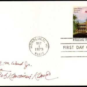 US 1979 UX81 FDC signed by the Designer, Herb K. Kāme