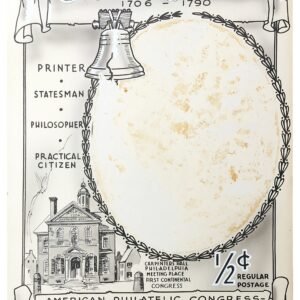 US The Aristocrat Artwork 1955 #1030 Benjamin Franklin