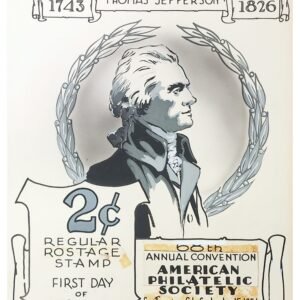 US The Aristocrat Artwork 1954 #1033 Thomas Jefferson