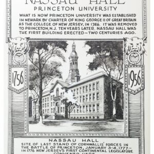 US The Aristocrat Artwork 1956 #1083 Nassau Hall, Princeton University