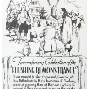 US The Aristocrat Artwork 1957  #1099 "Flushing Remonstrance" Tercentenary, Religious Freedom