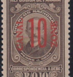 US Possessions - Canal Zone #J9 MintNH SUP