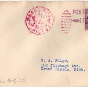 US Ilinois, Palos Park 708 on Fancy Cancel Cover