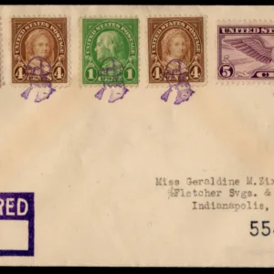 US Kentucky, Ed 632, 635, 636, C12 Fancy Cancel Cover, Washington