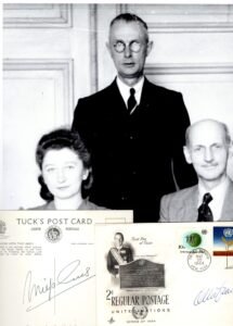 Autographs - Otto Frank and Miep Gies with Photograph