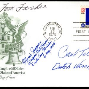 US 1976 #1669 FDC  Crew of Enola Gay - Paul Tibbets, "Dutch" Van Kirk, Tom Ferebee and Morris Jeppson