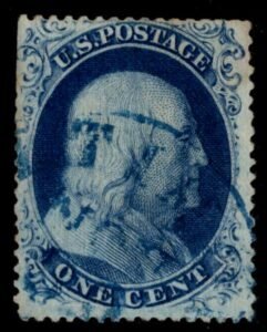 US 21 Early Classics Used F-VF , Sound but Lightly Clipped Perfs, PF Cert.