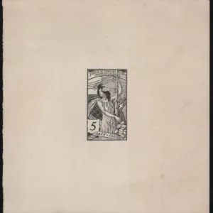 Switzerland 98 Large Die Proof for Postal Card