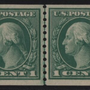 US Washington - Franklin #452 LH VF Line Pair