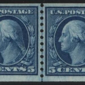 US Washington - Franklin #458 LH VF Line Pair