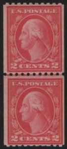 US Washington - Franklin #488 NH F-VF Line Pair