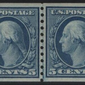 US Washington - Franklin #496 LH VF Line Pair